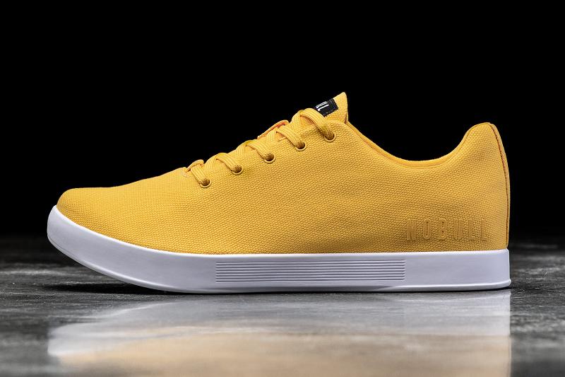 Yellow Nobull Canary Canvas Men's Trainers | CA N1403W